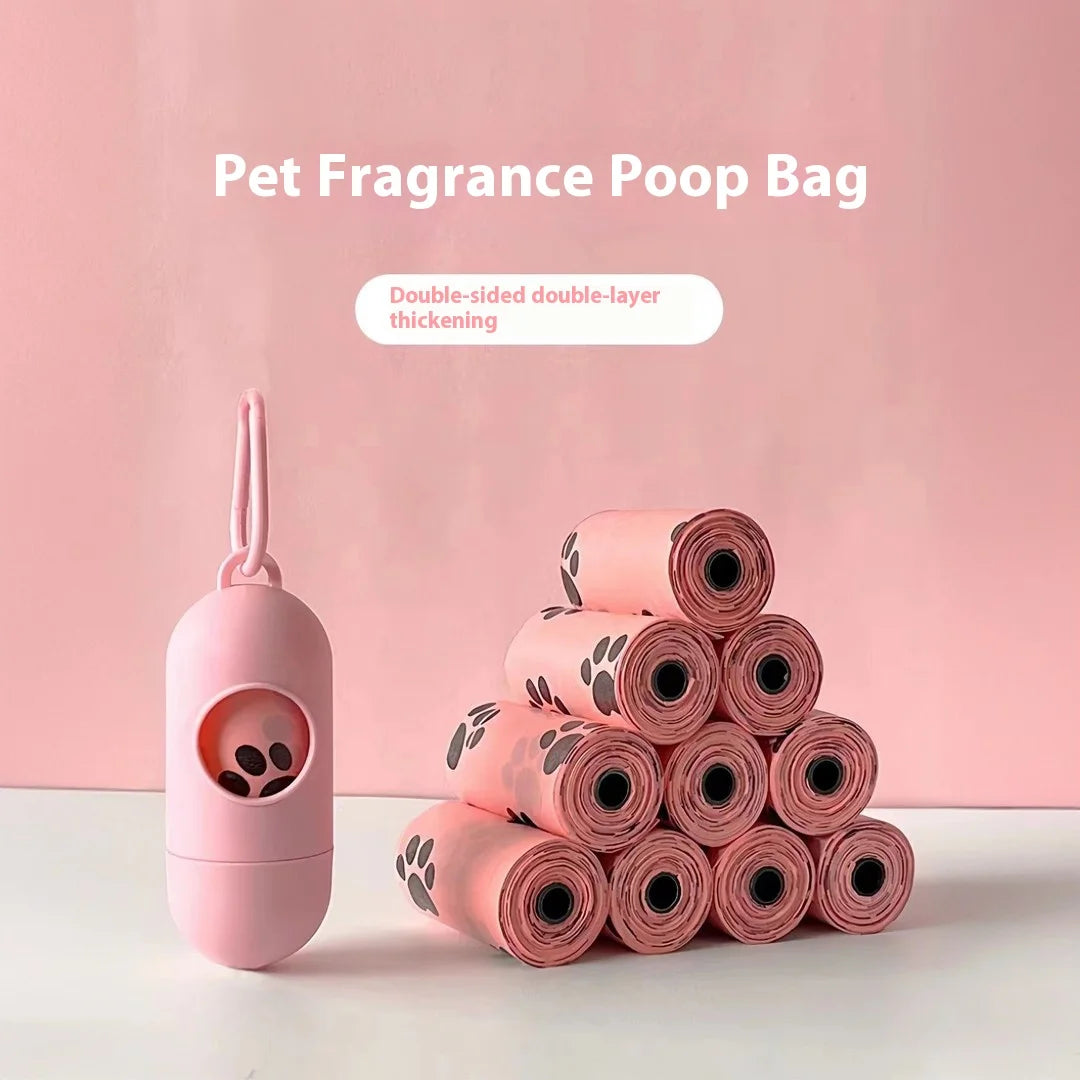 Biodegradable PINK pet waste bags