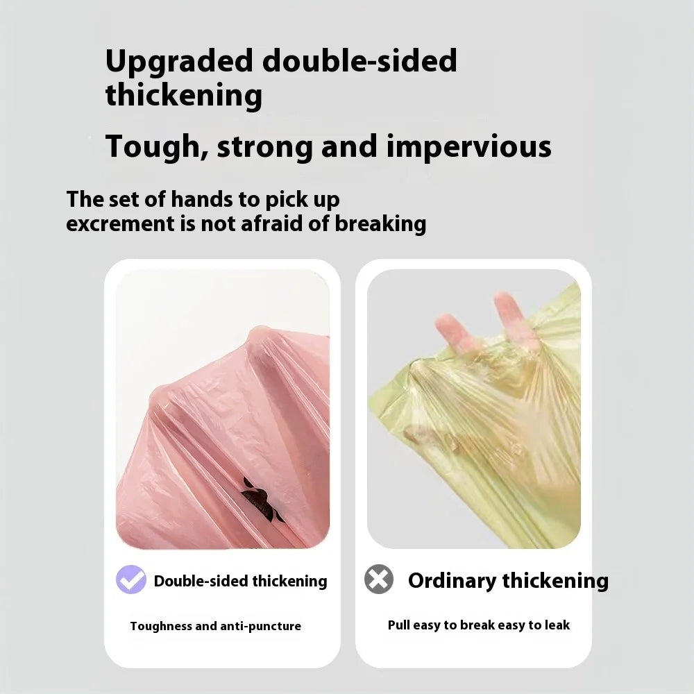 Biodegradable PINK pet waste bags